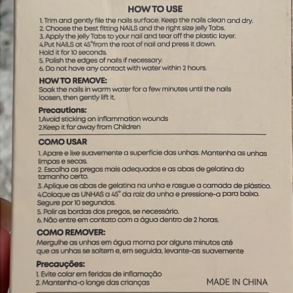 False press on nails RED, simple manicure, square shape nail. 24 pcs, NIB - Picture 3 of 5